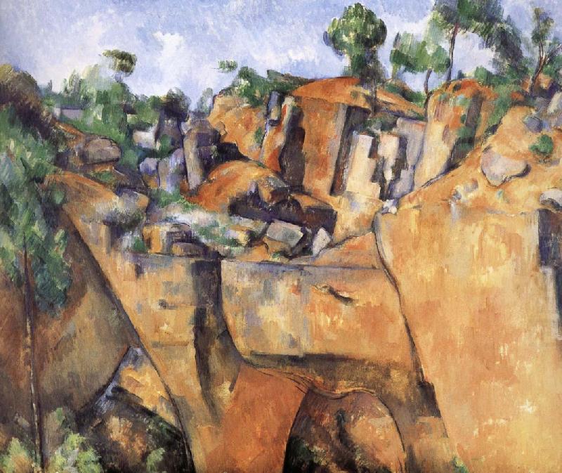 Paul Cezanne landscape rocks oil painting picture